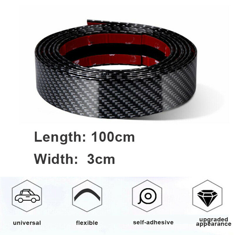 1M 3CM Car Door Sill Protector Seal Strip Trim Edge Bumper Guard Scratch