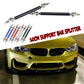 3.9inch Universal Adjustable Bumper Lip Splitter Rod Strut Bar Support Black UK