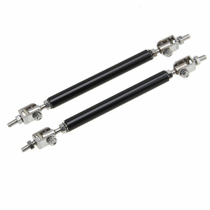 3.9inch Universal Adjustable Bumper Lip Splitter Rod Strut Bar Support Black UK