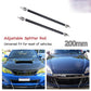 2x Black Adjustable Front Bumper Support Tie Rod Bar Kit Splitter Lip Strut 20CM