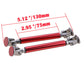 75mm Red Adjustable Car Front Rear Bumper Lip Splitter Strut Rod Support Bars