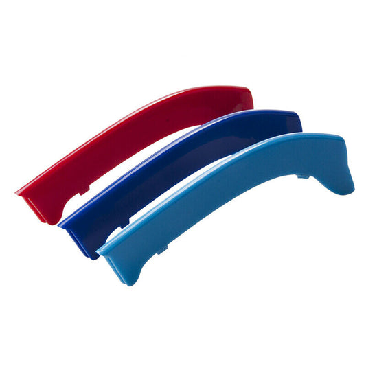 Car M Color Grille Cover Decal Stripe Clip Trim For BMW 3 Series E90 E91 2009-12