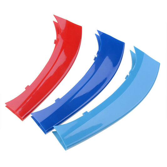 3PCS M-Sport Kidney Grille Stripe Cover 3 Color Decoration For BMW X3 X4 F25 F26