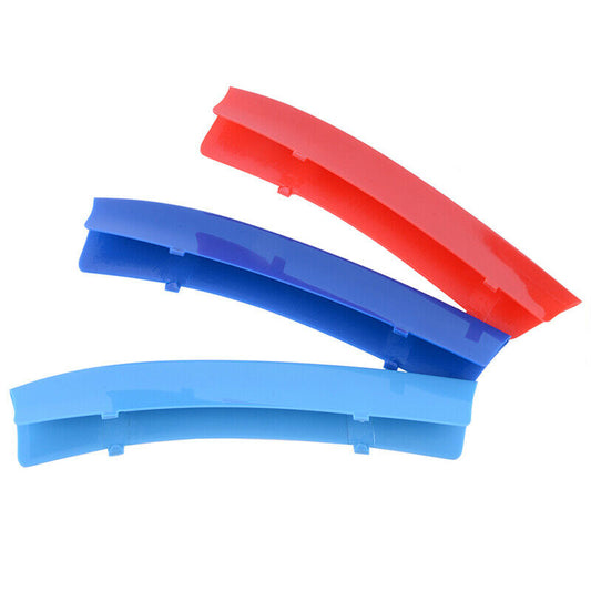 For BMW X1 E84 2009-2015 M-Sport 7 Bars Kidney Grill Grille Stripe Cover Clips e