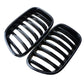 For BMW F25 X3 2011-2014 Front Bumper Kidney Grille Grill Gloss Black Dual Slats