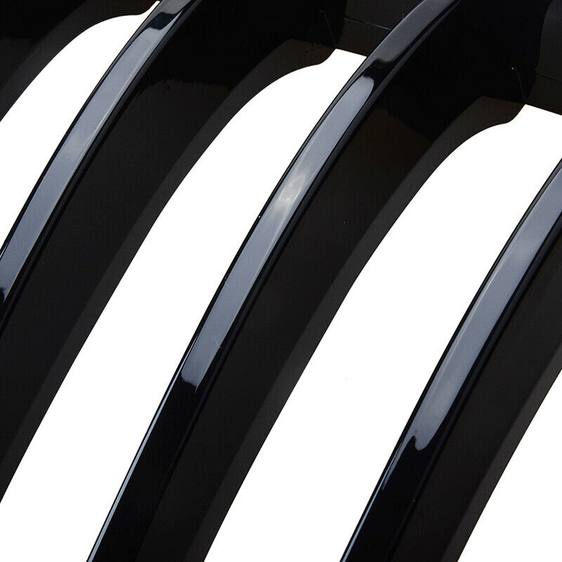 For BMW F25 X3 2011-2014 Front Bumper Kidney Grille Grill Gloss Black Dual Slats