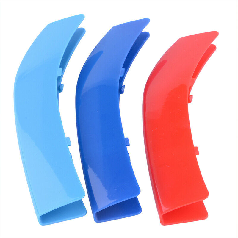 M Sport Kidney Grille Grill 3 Color Cover Stripe Clip For BMW 5 Series F10 14-17