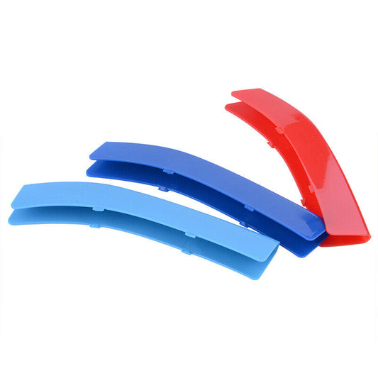 M Sport Kidney Grille Grill 3 Color Cover Stripe Clip For BMW 5 Series F10 14-17