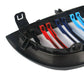 Gloss Black+M Color Dual Slat Front Kidney Grill For 03-07 BMW E81 E87 1 Series