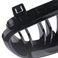 For 08-13 BMW E81 E82 E87 E88 1 Series Kidney Grill Grille Gloss Black Dual Slat