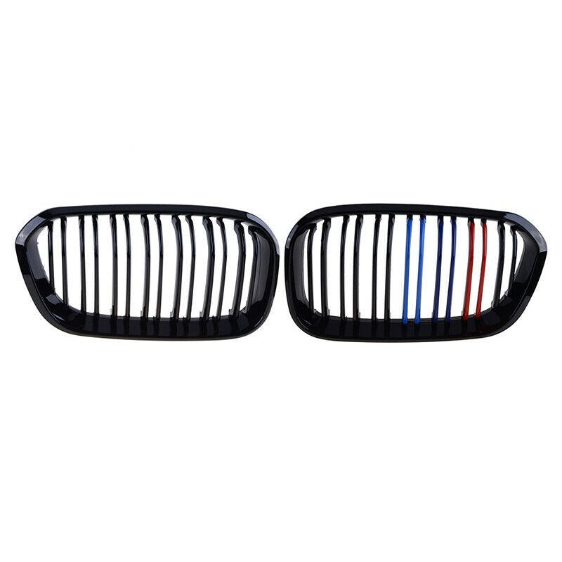 Front Kidney Grill Grille M-Color Twin Slat For BMW F20 F21 1 Series 2015-2018