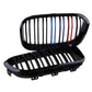 Front Kidney Grill Grille M-Color Twin Slat For BMW F20 F21 1 Series 2015-2018