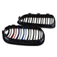 Front Kidney Grill Grille M-Color Twin Slat For BMW F20 F21 1 Series 2015-2018
