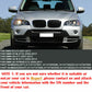 FRONT GLOSS BLACK BUMPER KIDNEY GRILLS GRILLES FOR BMW E70 E71 X5 X6 2007-2013