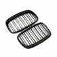 FRONT GLOSS BLACK BUMPER KIDNEY GRILLS GRILLES FOR BMW E70 E71 X5 X6 2007-2013