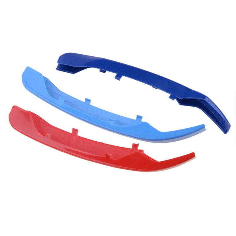 M-Color 7 Bars Front Kidney Grill Grille Cover Clips Strips for BMW X1 F48 15-19