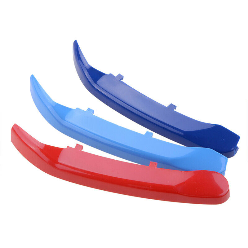 M-Color 7 Bars Front Kidney Grill Grille Cover Clips Strips for BMW X1 F48 15-19