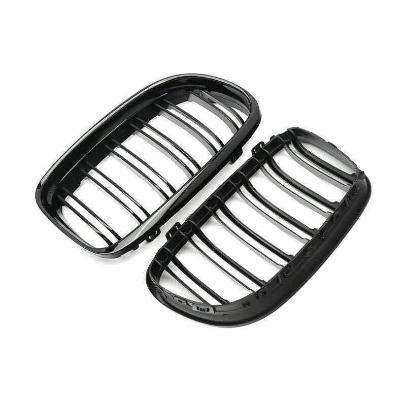 Car Kidney Grill Grille Gloss Black M Style For BMW E90 E91 3 Series 2009-12 LCI