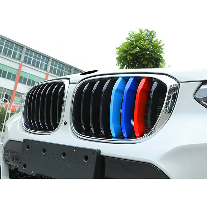 For BMW X3 G01 2018 Car Grille Grill Cover Trim M Color Kidney Grille Clip UK E