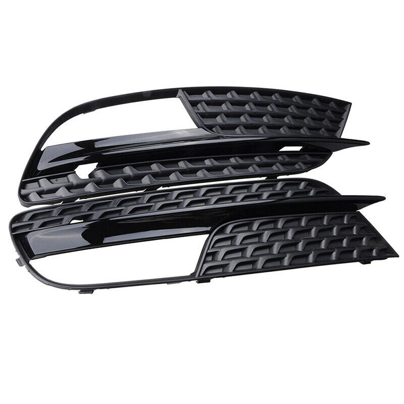 Pair Front Lower Bumper Grill Grilles Fog Light Cover Fit For Audi A5 2012-2016