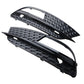 Pair Front Lower Bumper Grill Grilles Fog Light Cover Fit For Audi A5 2012-2016