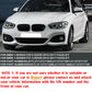 Gloss Black Front Kidney Grill Grille For BMW F20 F21 1 Series 15-18 Twin Bar