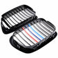 2x M Color Kidney Grille Grill Cover Fit For BMW E39 Facelift 5 Series 1997-2003