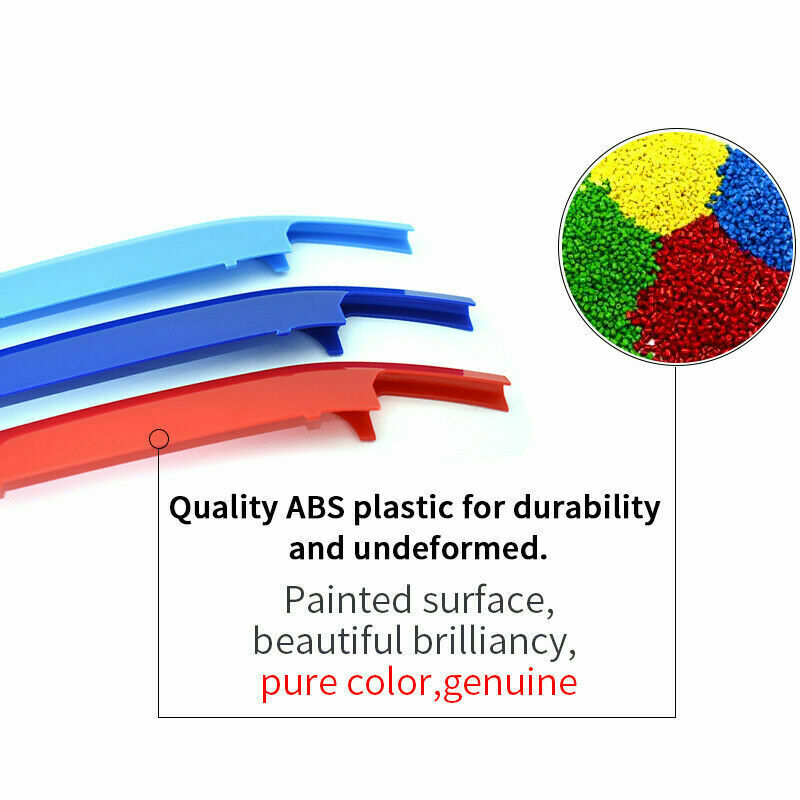 M-Color 9 Slat Kidney Grille Color Cover Clip for BMW 1 Series F52 2015-2019 ae