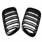 For BMW E46 2000-2003 M3 Gloss Black Front Bumper Kidney Grille Grill Dual Slat