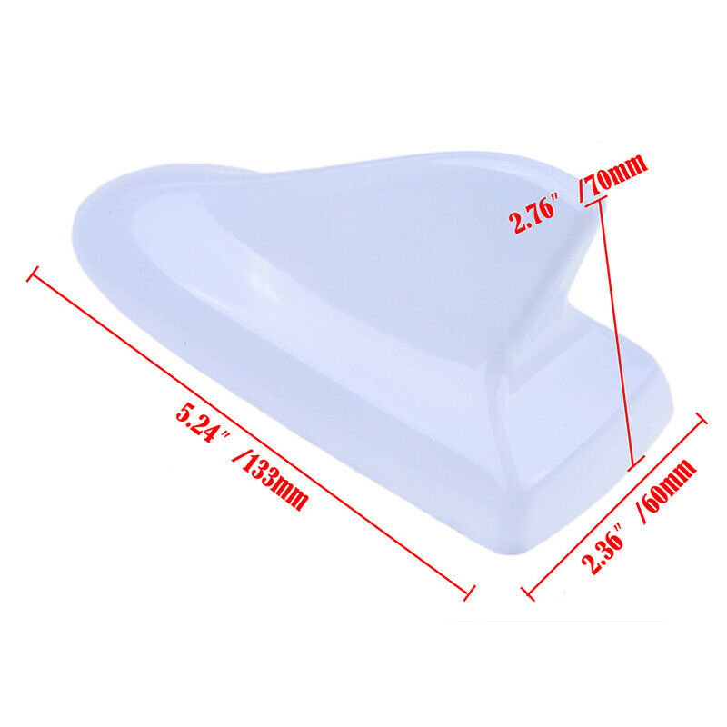 White Roof Shark Fin Aerial Dummy Antenna Decoration Tape For Toyota Camry