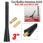 Chrome Car Aerial Bee Sting Mast Antenna Ariel Arial Radio Stubby Roof Screw UK