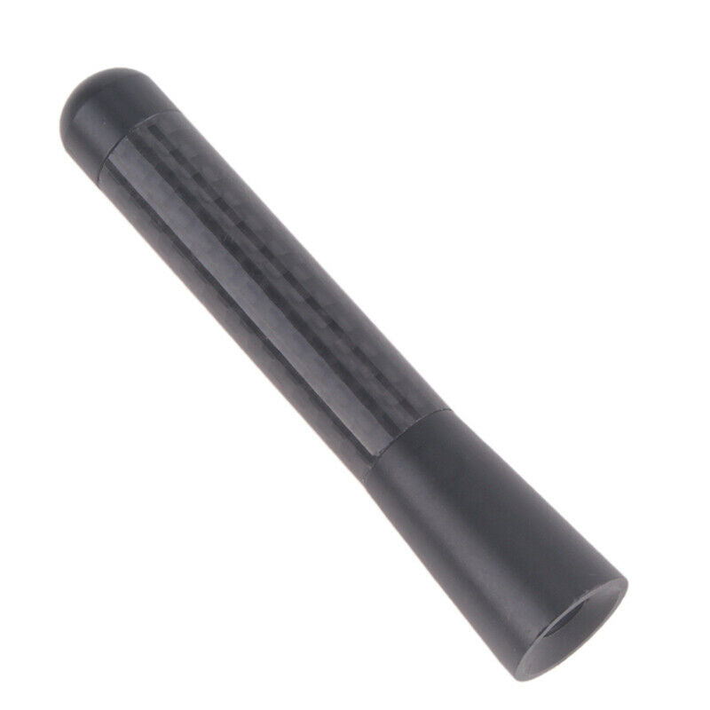 8cm Universal Car Bee-sting Stubby Black Carbon Fibre Aerial Ariel Arial AMFM AE