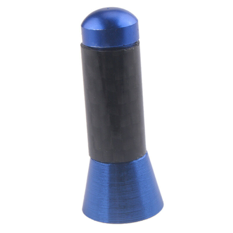 CAR BEE-STING STUBBY SHORT BLUE CARBON FIBRE AERIAL ARIEL ARIAL MAST ANTENNA