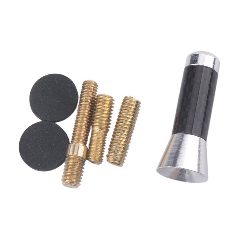 CAR BEE-STING STUBBY SHORT SILVER CARBON FIBRE AERIAL ARIEL ARIAL MAST ANTENNA