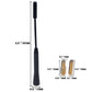 Car Aerial Bee Sting Mast Antenna Ariel Arial Mini Radio Stubby Black 7" UK