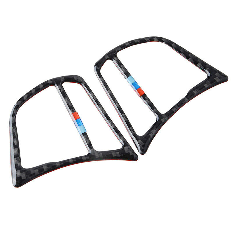 Carbon Fiber Interior Steering Wheel Switch Cover Trim For BMW F30 F31 F32 UK