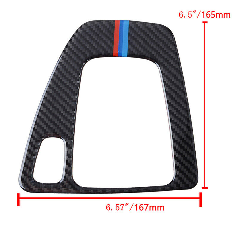 Carbon Fiber Gear Shift Box Panel Trim Cover For BMW 3 Series E90 E92 2005-2012