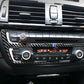 Real Carbon Fiber CD Control Panel Trim Decor For BMW 3 4 Series F30 F34