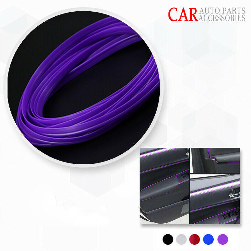 5M Purple Car Auto Grille Interior Exterior Decoration Moulding Trim Strip Line