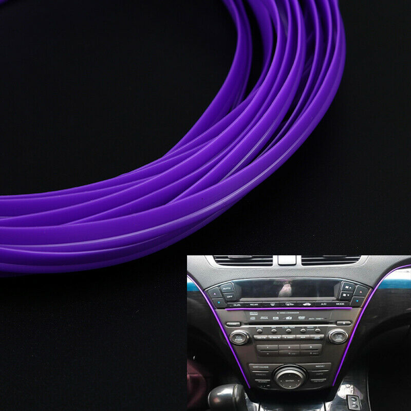 5M Purple Car Auto Grille Interior Exterior Decoration Moulding Trim Strip Line