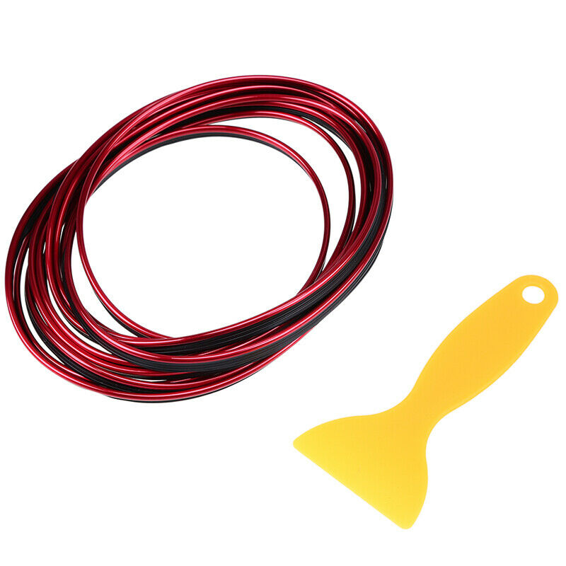5M Red Car Auto Interior Exterior Decoration Moulding Trim Strip Line + Tool