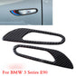 2x Real Carbon Fiber Side Fender Panel Cover Trim fits BMW E90 E92 2005-2012 UK