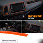 1x 5M Orange Car Interior Exterior Decoration Chrome Moulding Trim Strip Line AE