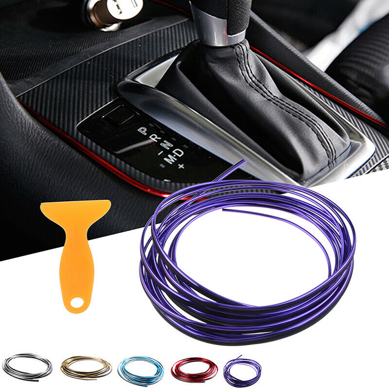 5M Purple Chrome Car Auto Interior Exterior Decoration Moulding Trim Strip Line