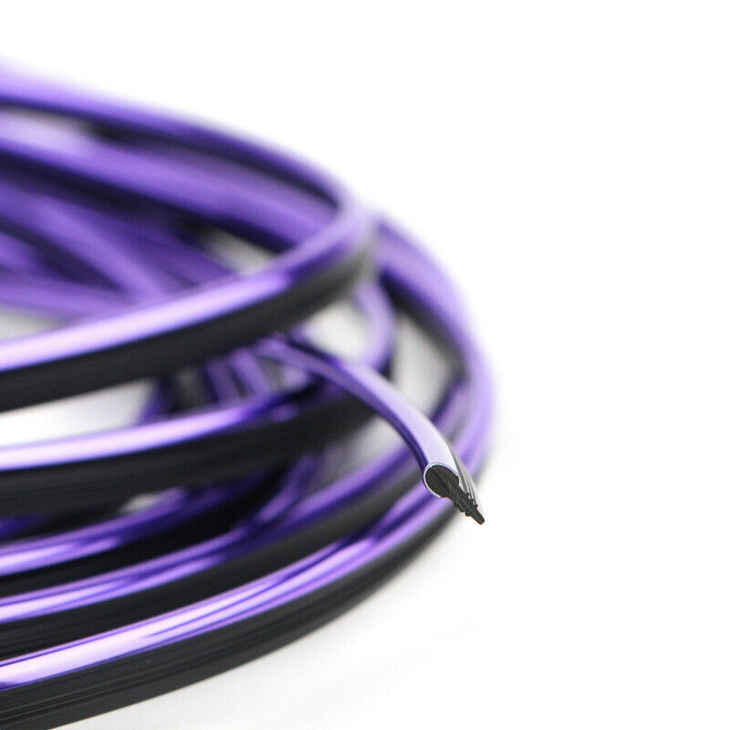 5M Purple Chrome Car Auto Interior Exterior Decoration Moulding Trim Strip Line