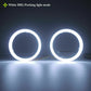 LED Headlight Rings Halo Angel Eyes White + Amber Indicator DRL Switchback
