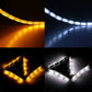 2x Crystal Switchback Flowing LED Strip Light Sequential Turn Signal DRL light