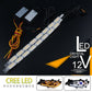 2x Crystal Switchback Flowing LED Strip Light Sequential Turn Signal DRL light