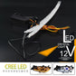 2x Crystal Switchback Flowing LED Strip Light Sequential Turn Signal DRL light