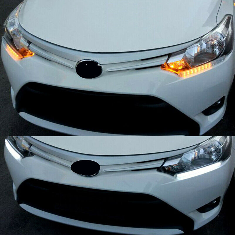 Set 12LED Car Truck DRL LED Light Bar Brake Flowing Turn Signal Stop Tail Strip